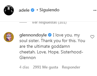 "Hermana del alma" le dice Doyle a Adele en su post de Instagram