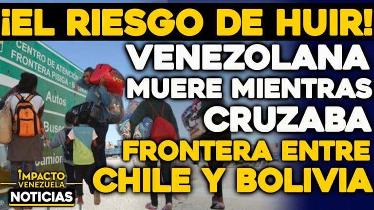 ¡TRISTEZA! Migrante venezolana muere al cruzar la frontera entre Chile y Bolivia